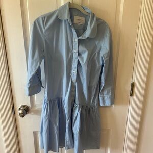The Shirt by Rochelle Behrens Light Blue Long Sleeve Dress